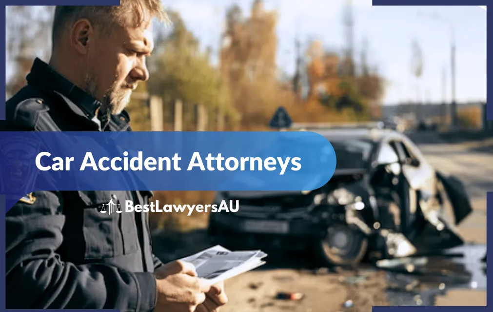 Driver consulting a car accident attorney in Australia for legal advice.