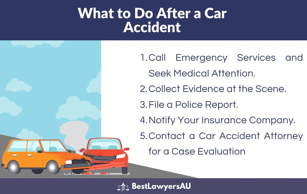 Step-by-step guide on what to do after a car accident in Australia