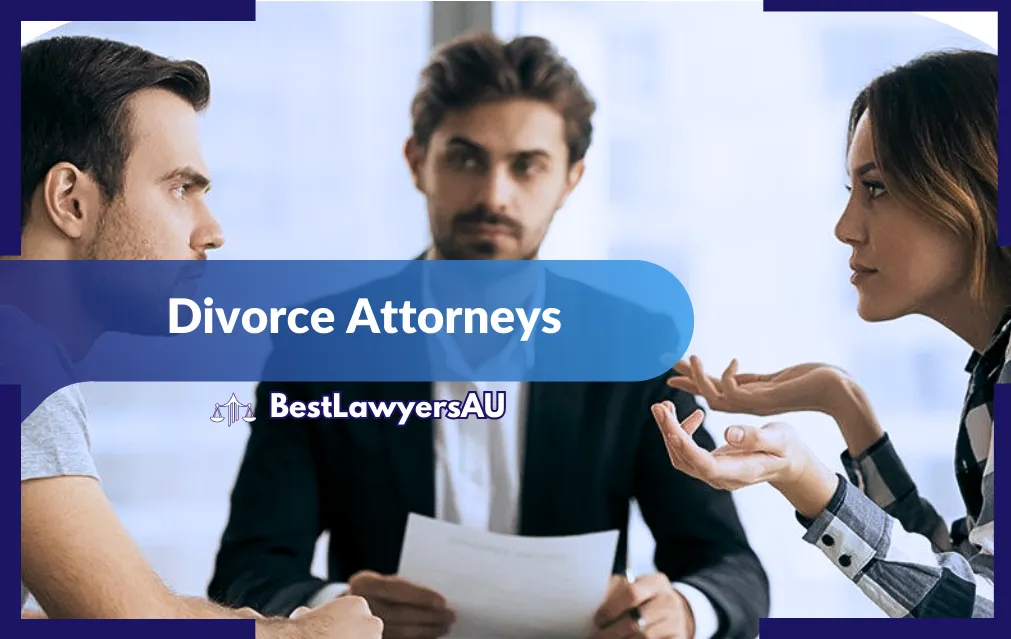 Experienced divorce attorney in Australia helping a couple with legal advice 2025